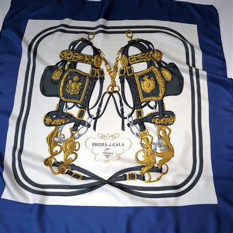 hermes brides de gala blue|hermes brides de gala silk scarf.